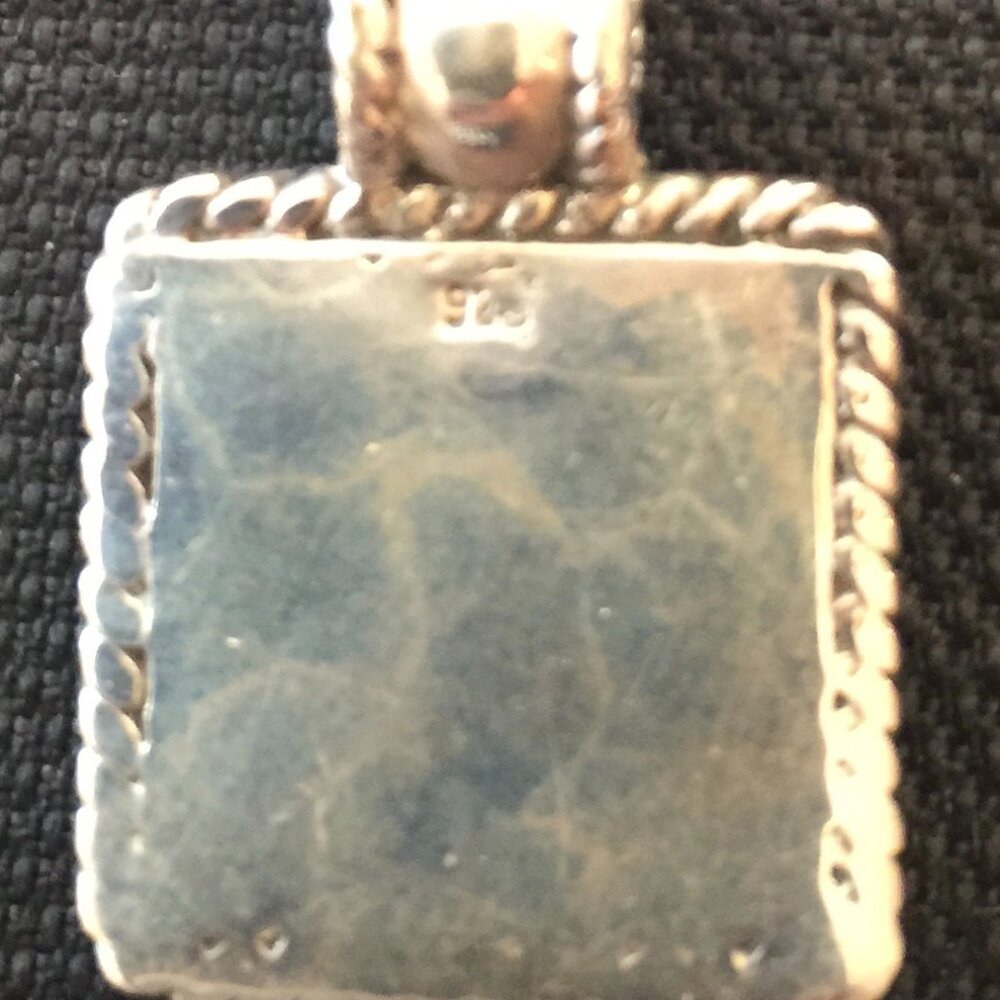 Stone/Silver Pendant - Picture 2 of 2